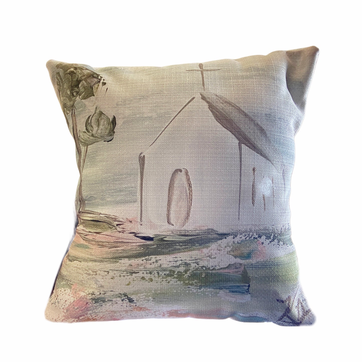Pastel Churchy Pillow 18x18