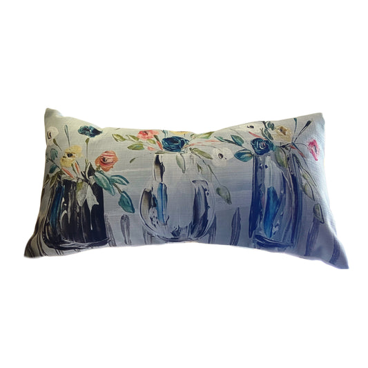 Long 3 Vase Pillow 12x24