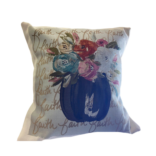 Vase of Faith Pillow 18x18