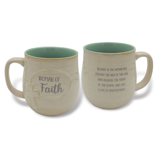 Woman Of Faith Pottery Mug