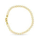 Gold CZ Solitaire Bezel Tennis Bracelet