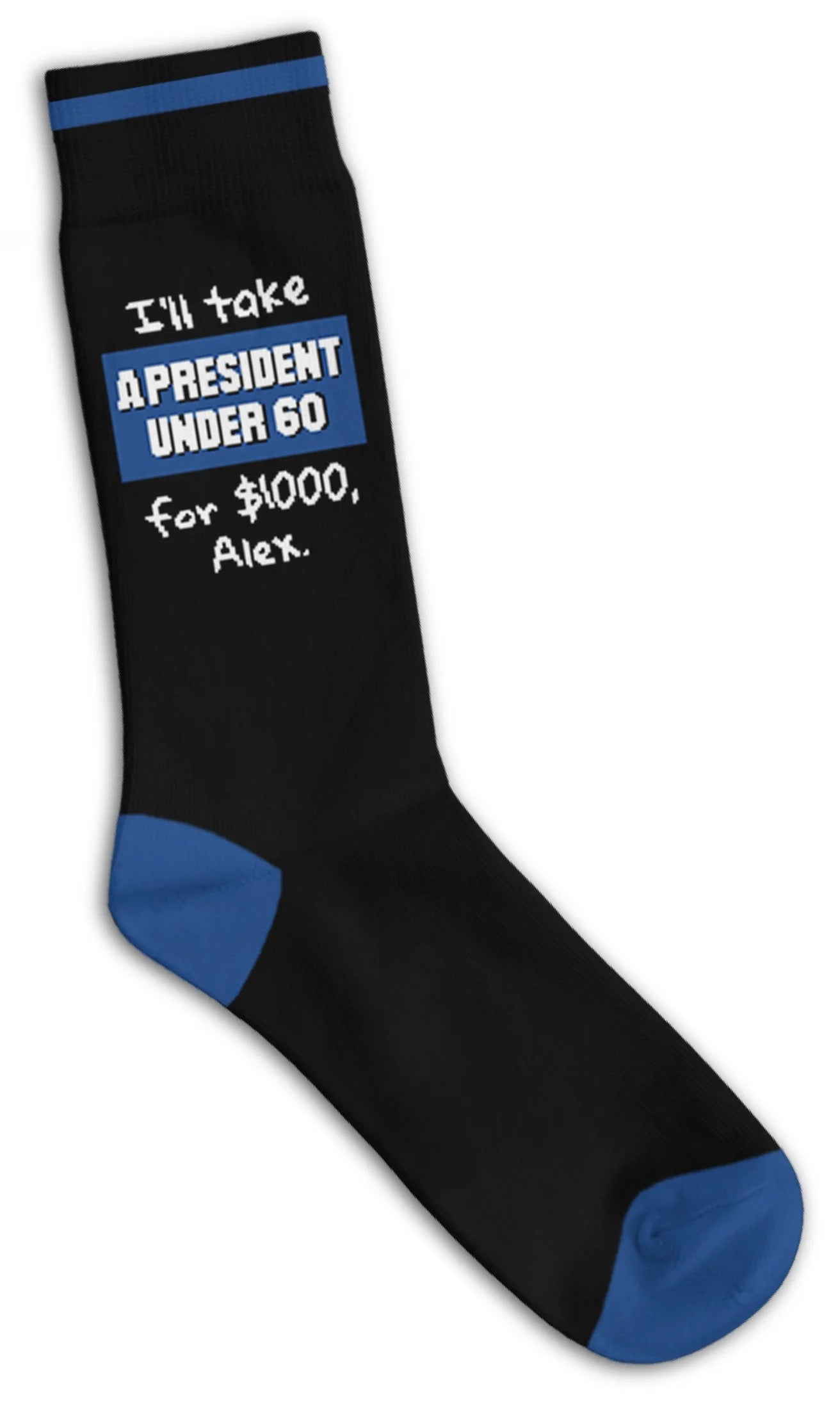 I’ll take a President Under 60 for $1,000, Alex - Socks