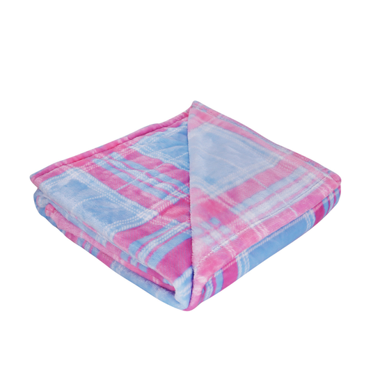 Single Layer Blanket - Pastel Dreams Plaid