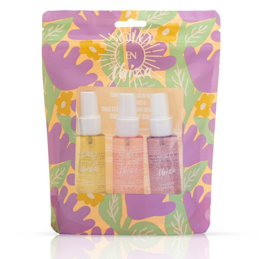 Women's 3pcs Bag Set  with 3 Body Mists