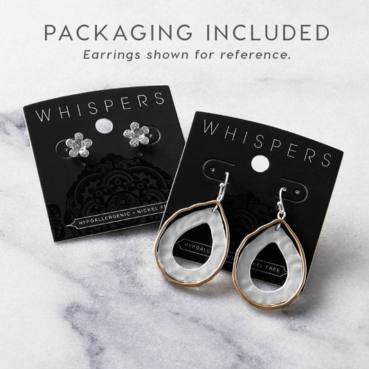 Rect-Tri Dangle Earrings - Mixed Metal