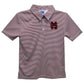 YOUTH - Mississippi State Bulldogs Embroidered Stripes Polo Shirt