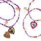 BFF Sparkle Heart Bestie Necklace Set