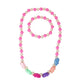 Rosy Candy Necklace & Bracelet Set