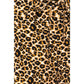 Tan & Black Leopard Print Pajama Pants with Drawstring