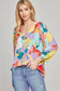 Abstract Patterned Blouse Top