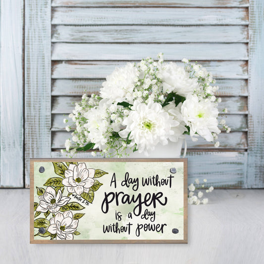 Power In Prayer Driftwood Happy Block