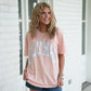 Adult Lulu Mac Peachy + Camo Tee