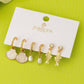Fish Shell Pearl Marine Trio Earring Set