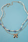 CERAMIC PORCELAIN PEARL BOW LAYER NECKLACE