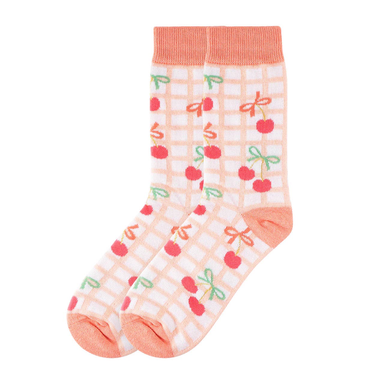 Women's Cherry Bow Novelty Socks
