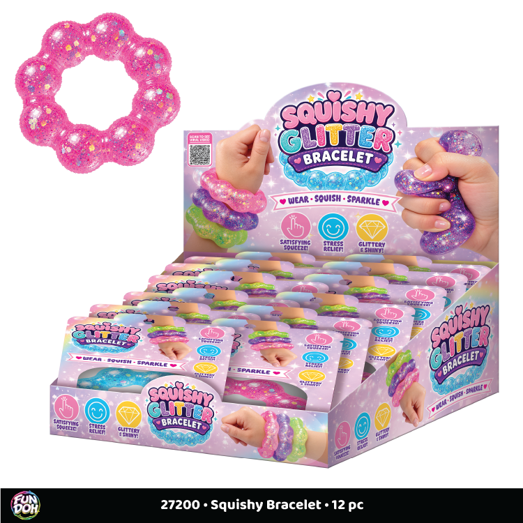 Fun Doh Squishy Sparkle Glitter Sensory Bracelet