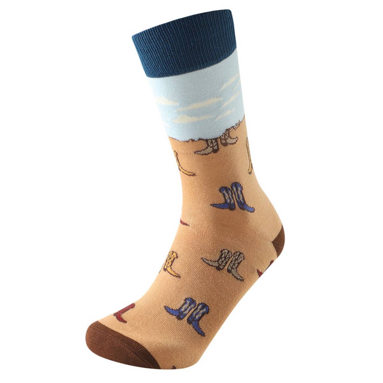Men's Cowboy Boot Novelty Socks