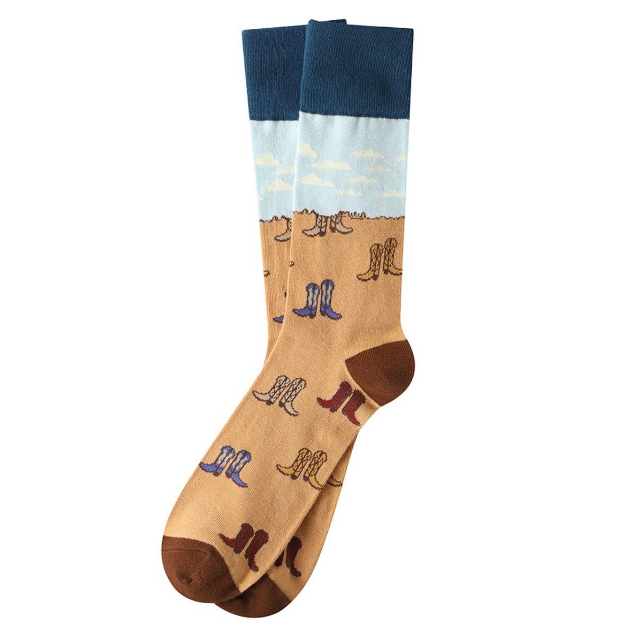 Men's Cowboy Boot Novelty Socks