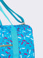 Blue Ice Cream Drip Pattern Canvas Duffle Bag