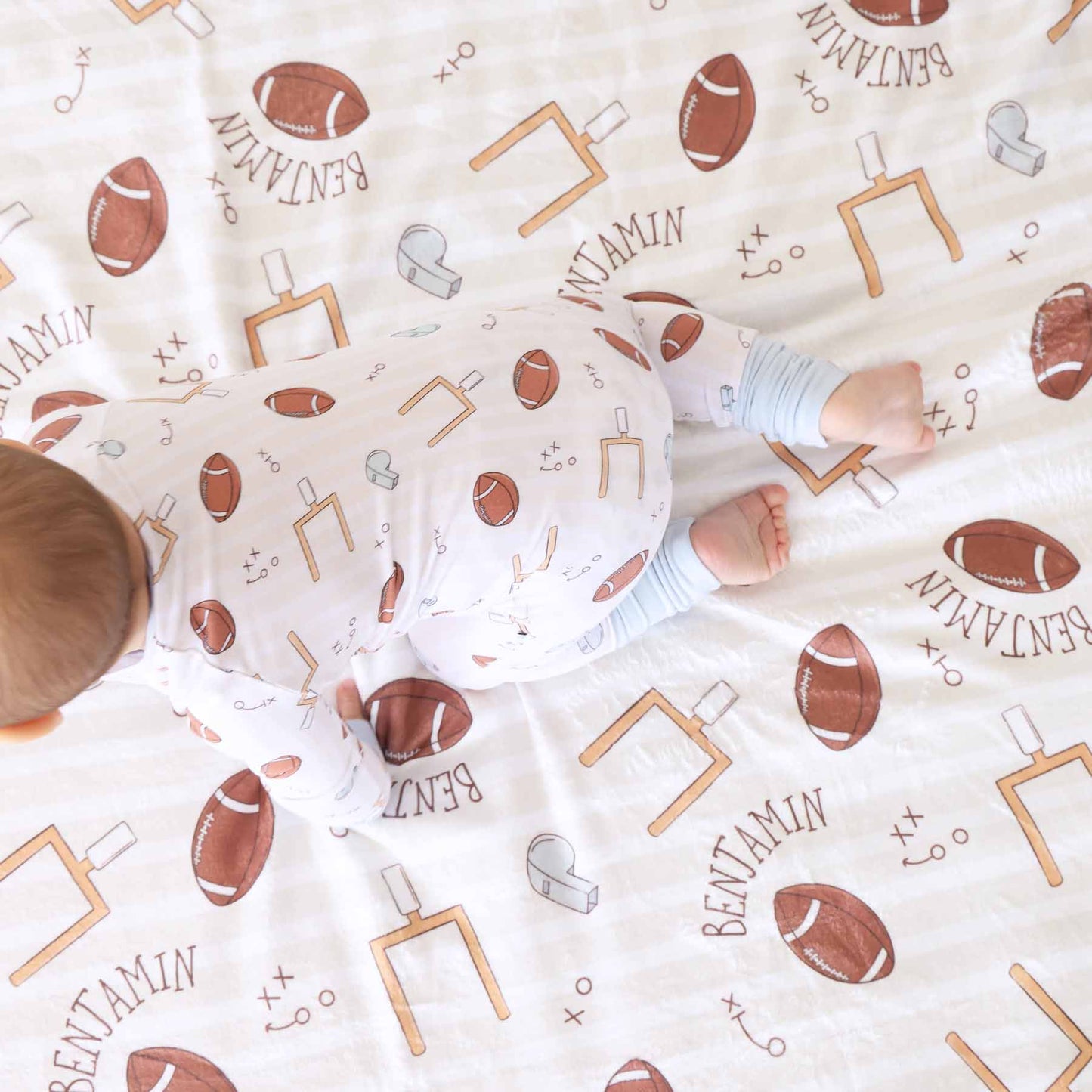 Tiny Touchdowns Convertible Zip Romper