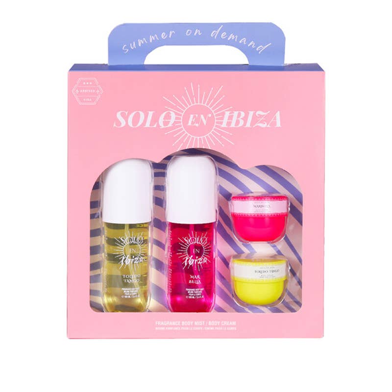 Womens 4pcs Set Body Cream, Mist and Lotion