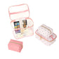 4pc Bows and Flowers Print Cosmetic Set - LNCTB2018-PK