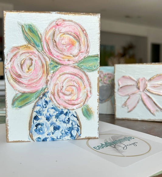 Floral vase  |  chinoiserie Spring wedding Mother's day