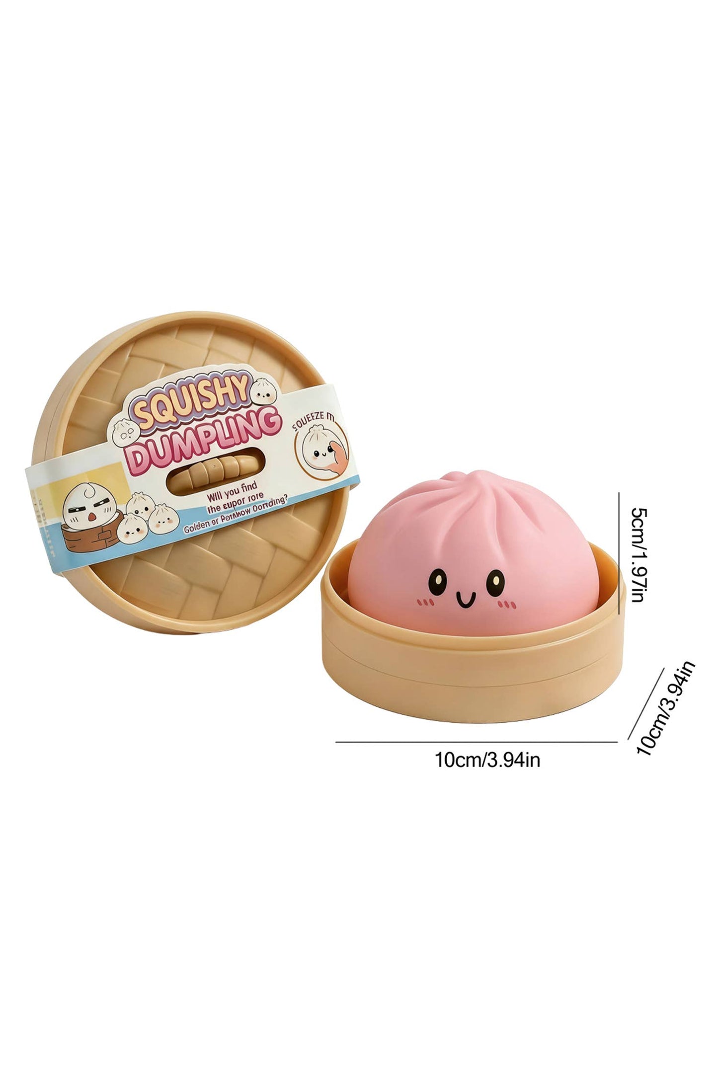 Slow Rise Relieve Pressure Mystery Duck Dumpling Squishy Toy: Blossom Steamed Bun Dumplings / ONE SIZE