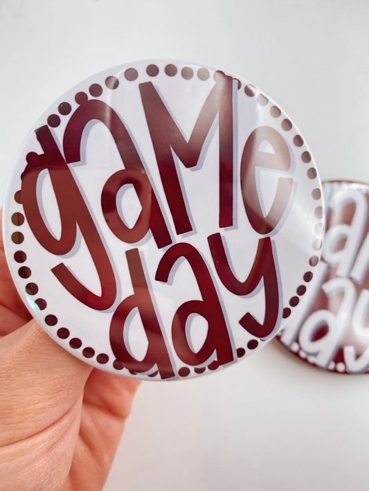 Game Day Pins | WHITE BACKGROUND