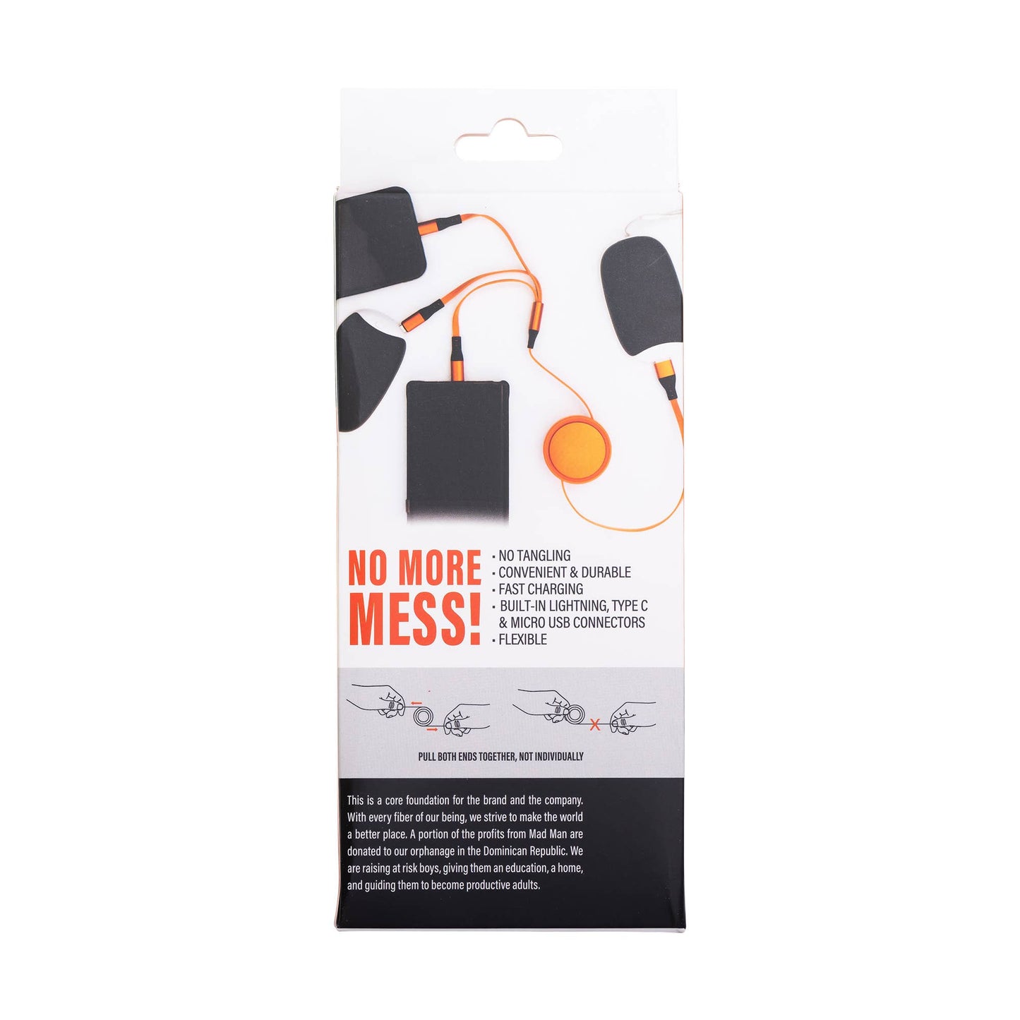 Retractable Fast Chargers: Black