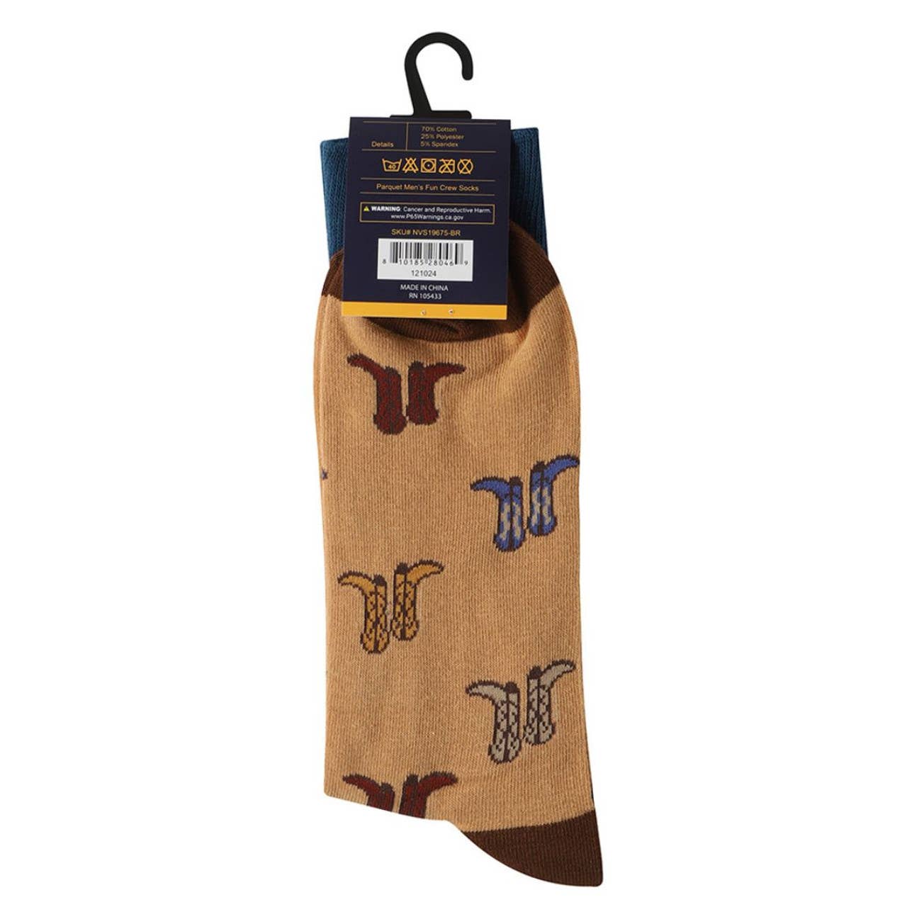 Men's Cowboy Boot Novelty Socks