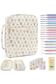 Faith Cream Floral Zipper Bible Cover