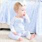 Blue-tiful Bows Convertible Zip Romper