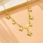 18K STAINLESS STEEL TARNISH FREE CHARM NECKLACE | GOLD