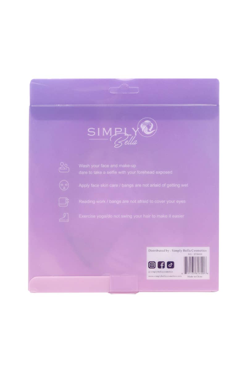 Purple Spa Headband & Wristband Set