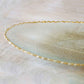 Fairbanks Oval Platter - Clear + Gold