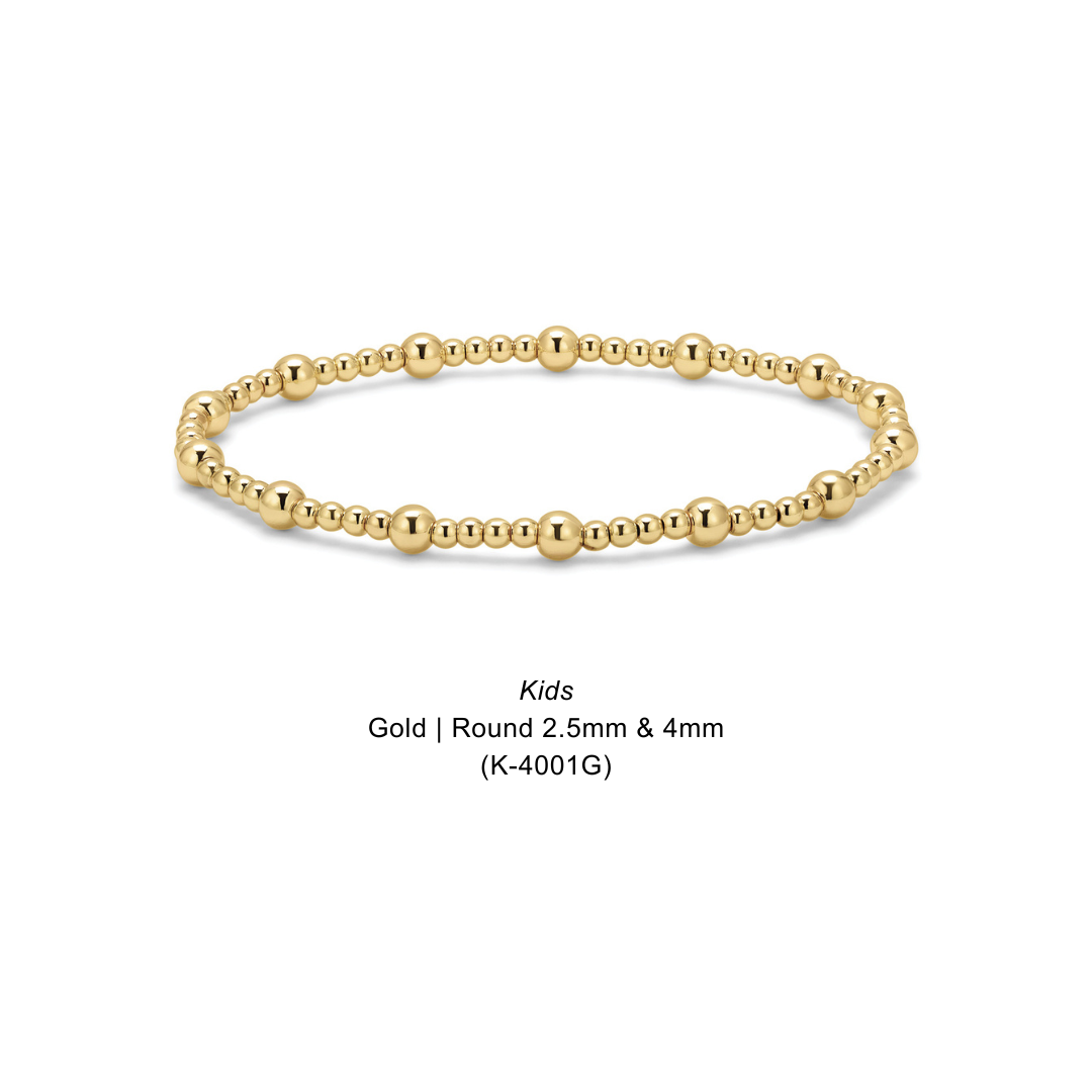 Kids Gold | Round 2.5mm & 4mm