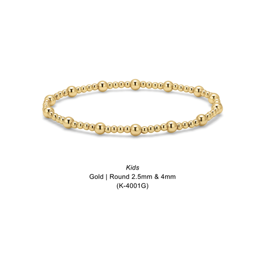 Kids Gold | Round 2.5mm & 4mm