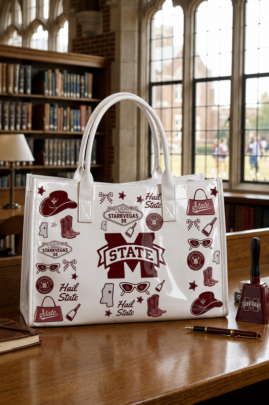 Hail State Vinyl Tote Bag