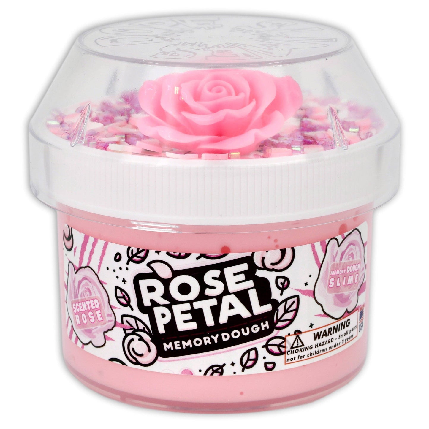 Rose Petal memoryDough - Butter Textured Slime