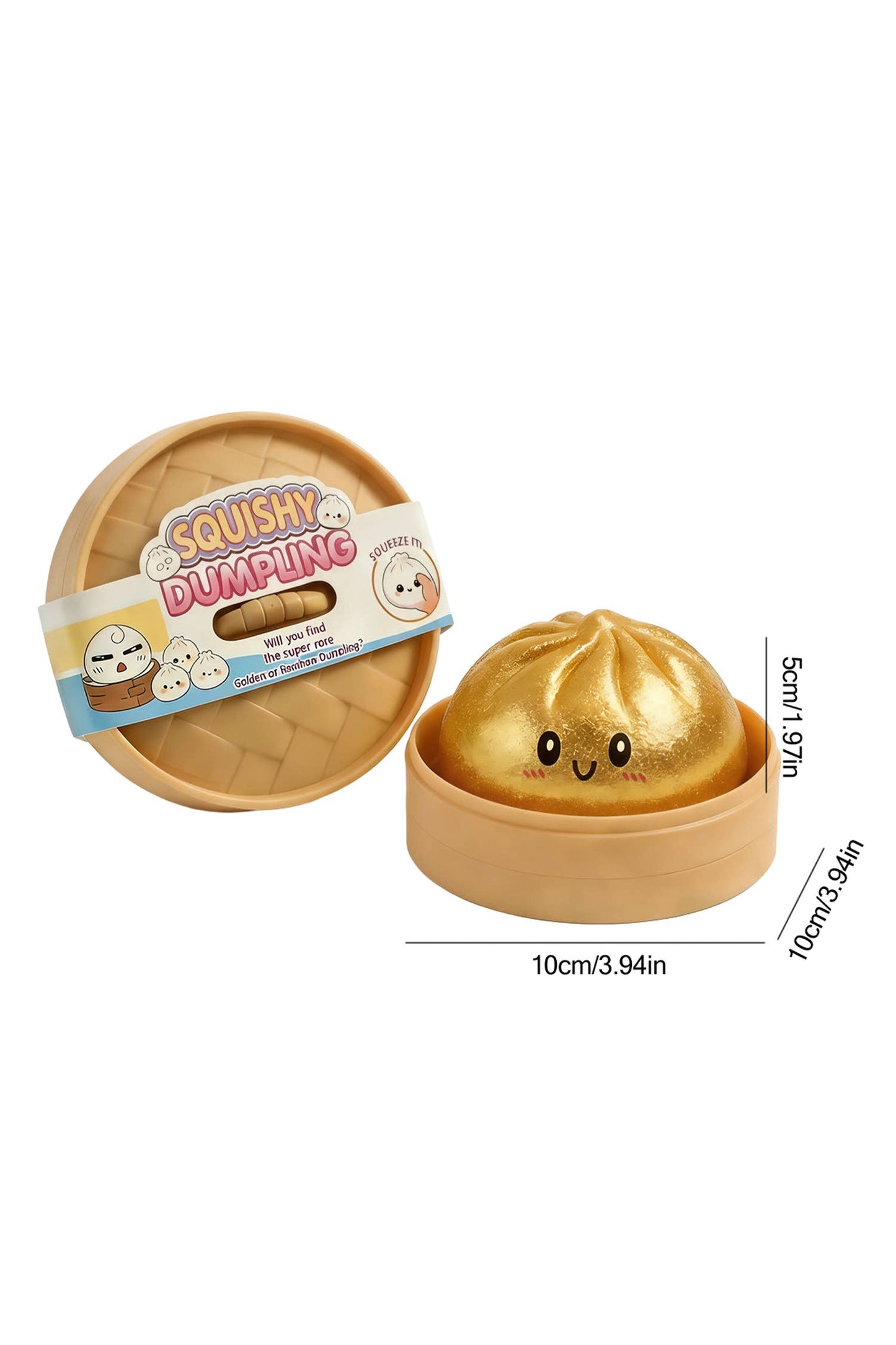 Slow Rise Relieve Pressure Mystery Duck Dumpling Squishy Toy: Blossom Steamed Bun Dumplings / ONE SIZE