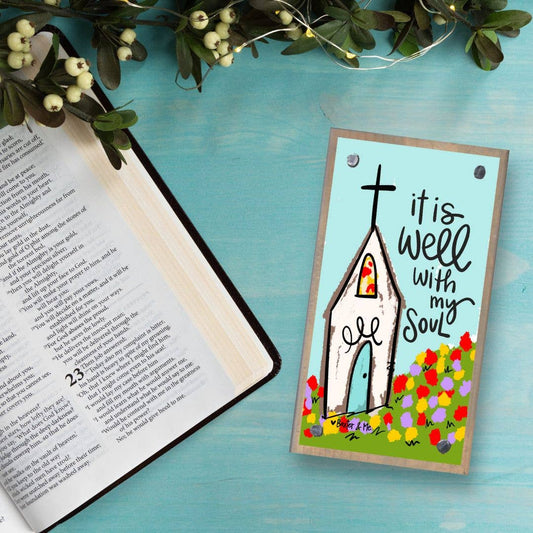 It is Well Church Driftwood Happy Block