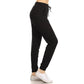 Joggers with Drawstring - Black