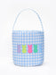 Boys Rabbit Print Checked Easter Basket