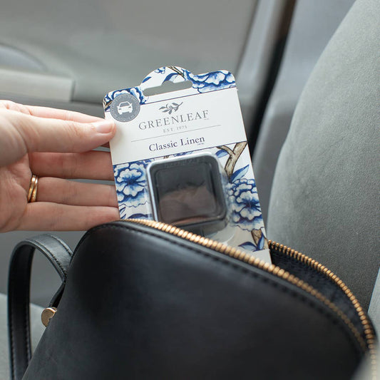 Classic Linen Car Freshener Auto Vent Clip