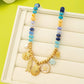 Nautical Blue Beaded Sealife Charm Necklace