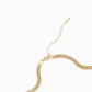 Five Layered Round Snake Chain Necklace: Gold