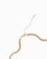 Five Layered Round Snake Chain Necklace: Gold
