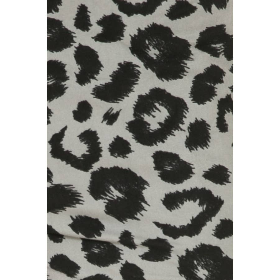 Black & Grey Leopard Print PJ Pants