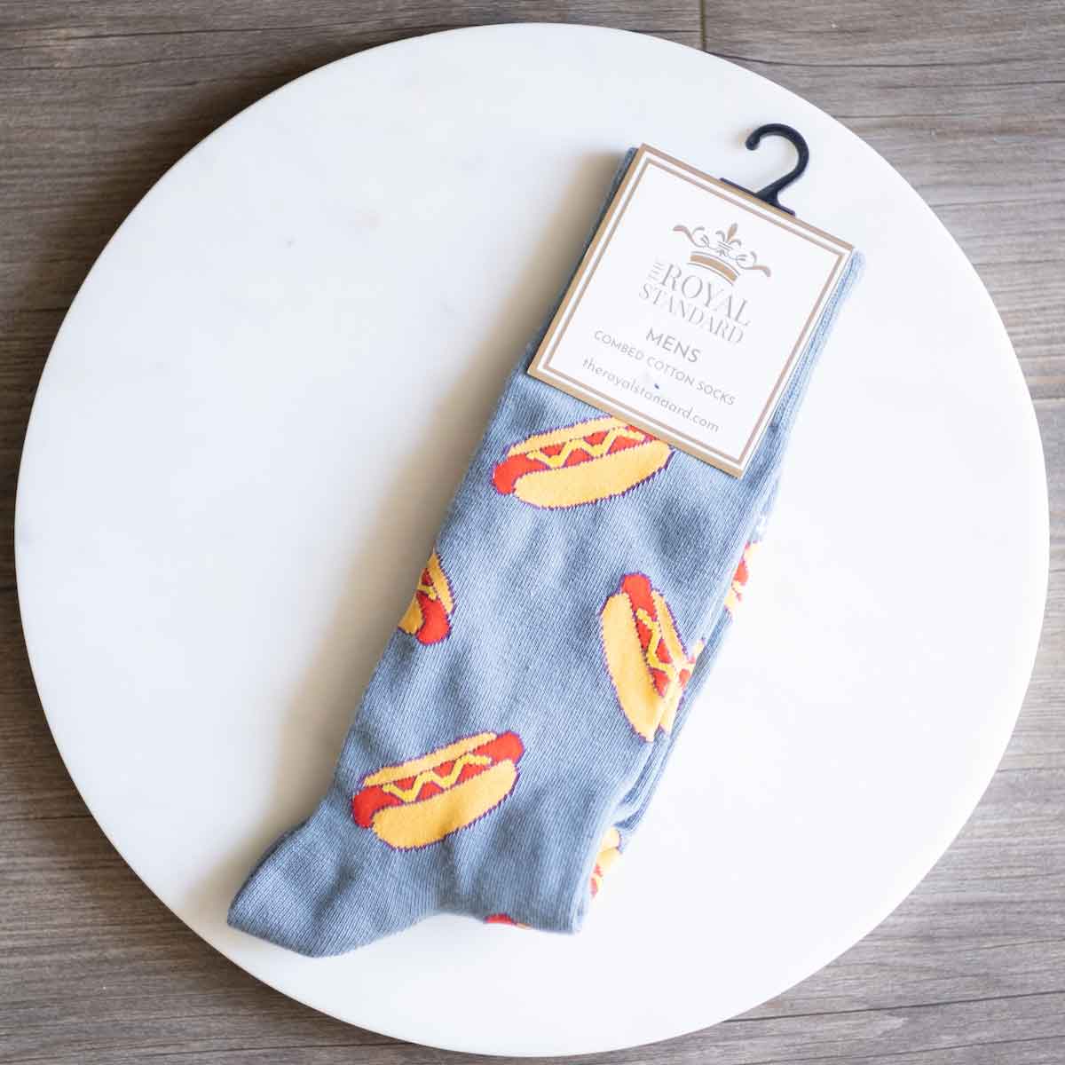 Men's Hot Dog Socks  One Size